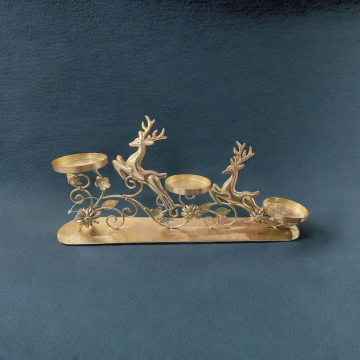 Portacandele Triplo Cm 44,5