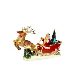 Babbo Slitta LED Musica