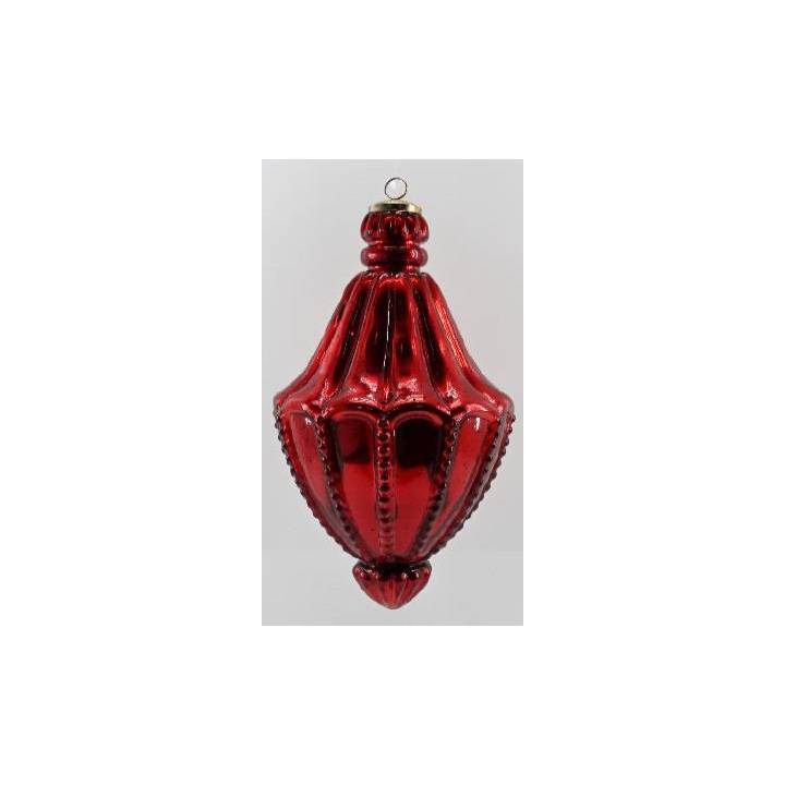 Pendaglio Vetro Rosso 30Cm