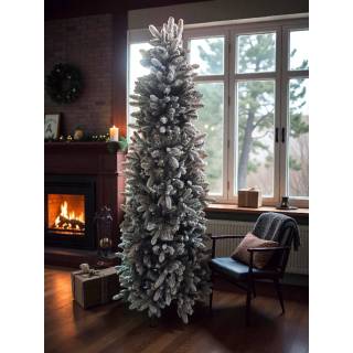 Albero innevato slim aspen 210 cm