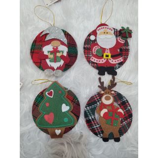 Addobbo natalizio in pannolencio assortito 4 modelli 11X1 cm
