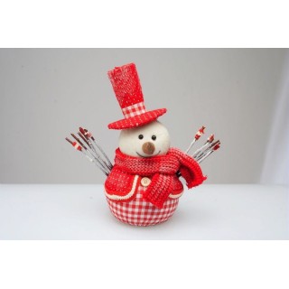 Addobbo pupazzo di neve natalizio 25 cm | CarinCasa