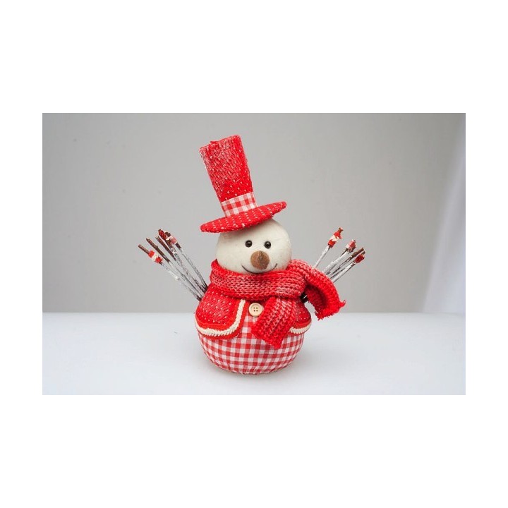 Addobbo pupazzo di neve natalizio 25 cm | CarinCasa