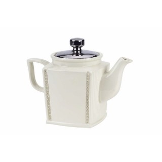 Teiera bianca linea Incanto 19 x 15 cm | CarinCasa