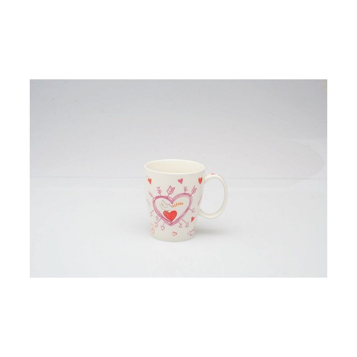 Tazza da latte capienza cc 330 linea Pop Love | CarinCasa