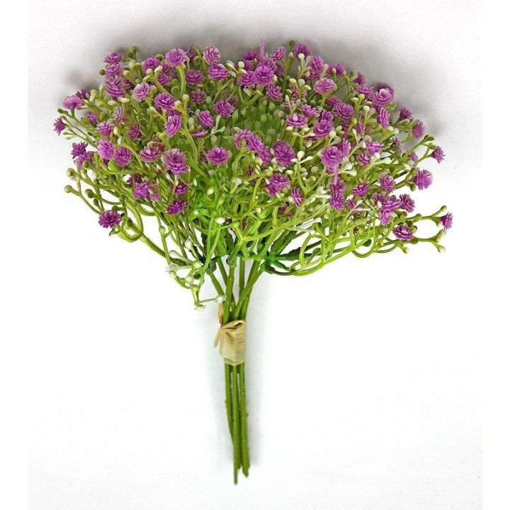 Gipsofila Artificiale Lilla in Mazzo 19 cm | Carin Casa