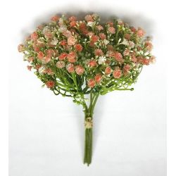 Gipsofila Artificiale Rosa Scuro in Mazzo, Diametro 19 cm