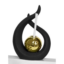 Profumatore con Luce LED Nero e Oro con Gift Box