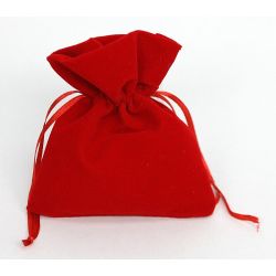 Sacchetto in Tessuto Rosso 10x12 cm