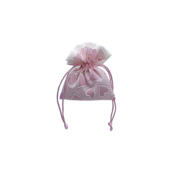 Sacchetto con Cuori Rosa 9x11 cm | Carin Casa