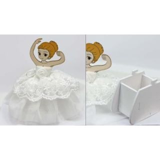 Ballerina in Legno con Tutù | Carin Casa