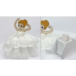 Ballerina in Legno con Tutù