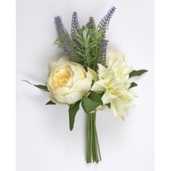 Bouquet Dahlia e Peonie Beige 36 cm