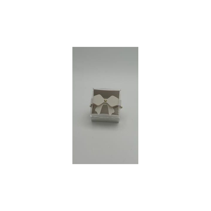 Scatola Cartone e Plexi Avorio 6,8x6,8x4,6 | Carin Casa