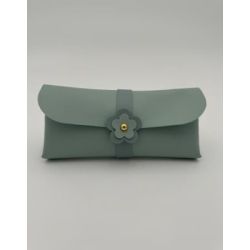 Astuccio in Ecopelle Azzurro Polvere