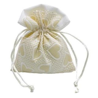 Sacchetto con Cuore Cream 9x11 cm | Carin Casa