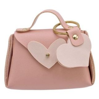 Borsetta Ecopelle con Portachiavi Cuore Rosa | Carin Casa