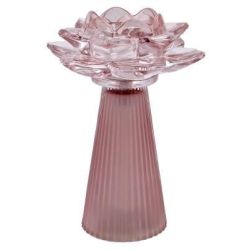 Lume LED Fiore di Loto Grande Rosa 14,6 x 20,6 cm