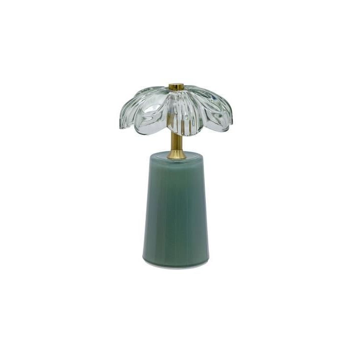 Lume LED Verde 11x11x18 cm | Carin Casa