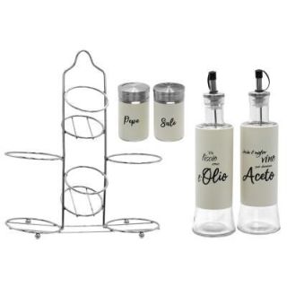 Set da Tavola Olio, Aceto, Sale e Pepe | Carin Casa