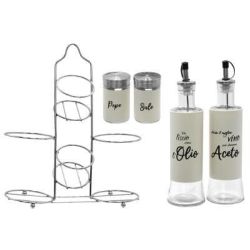 Set da Tavola Olio, Aceto, Sale e Pepe