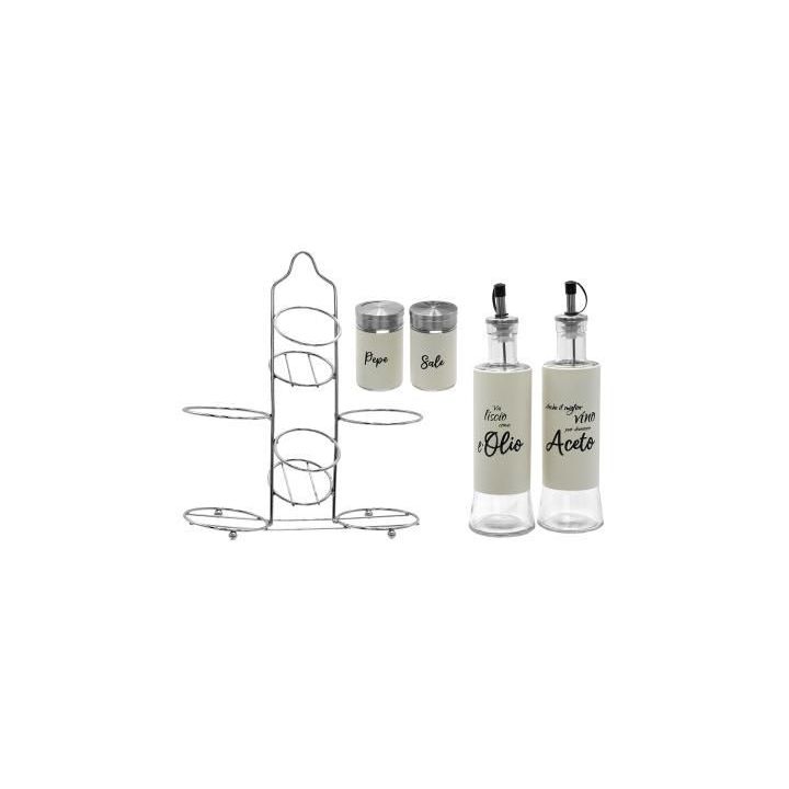 Set da Tavola Olio, Aceto, Sale e Pepe | Carin Casa