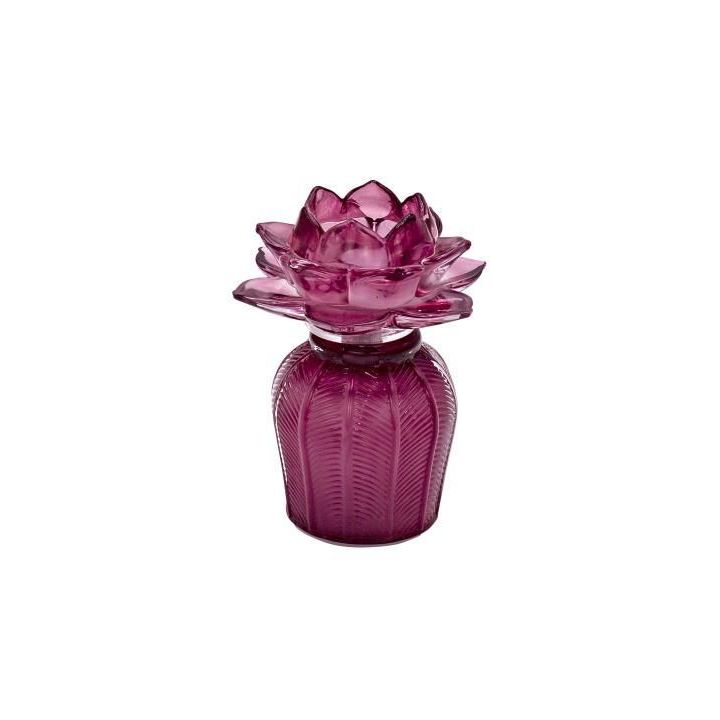 Lume LED Fiore di Loto Magenta 11,9x15 | Carin Casa
