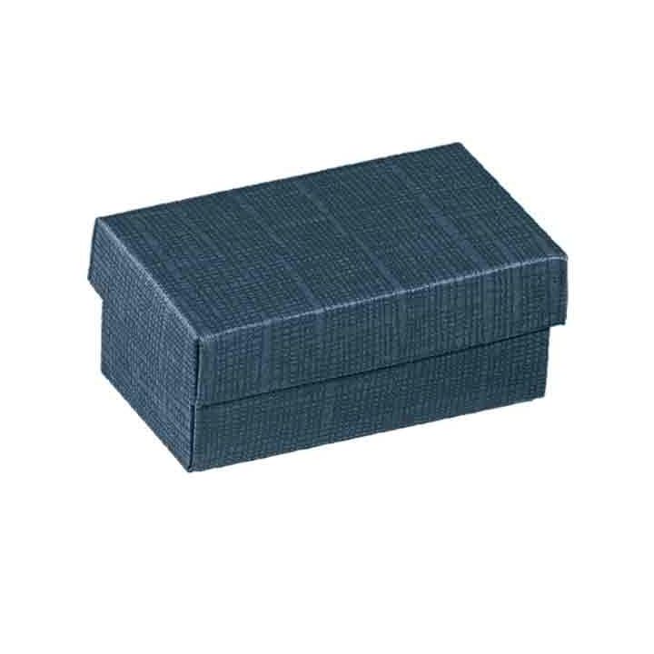 Scatola Fondo e Coperchio Juta Blu 13 x 9 x 4 cm | Carin Casa