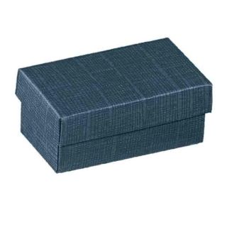 Scatola Fondo e Coperchio Juta Blu 16,5 x 11 x 4 cm | Carin Casa
