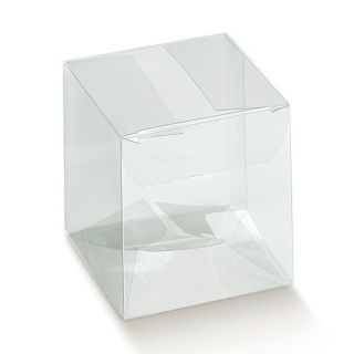 Scatola A Scatto Trasparente 15 x 15 x 15 cm | Carin Casa