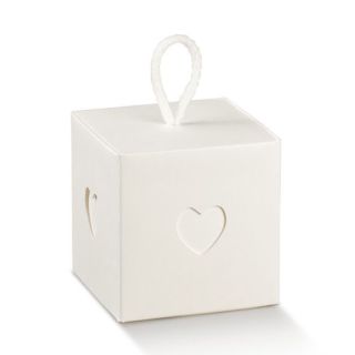 Scatola In con Cordino White 5 x 5 x 5 cm | Carin Casa