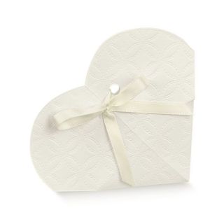 Cuore MatelassÈ Bianco 5 x 2,5 x 9 cm | Carin Casa