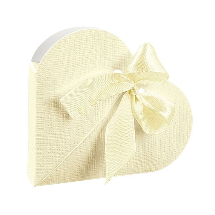 Cuore Seta Avorio 6,5 x 1,5 x 8,5 cm | Carin Casa