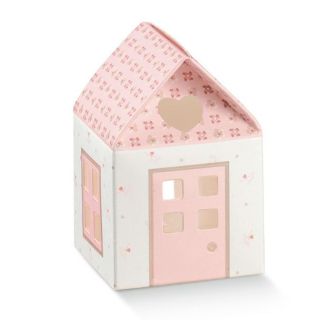 Casetta MatelassÈ Rosa 5,5 x 5,5 x 8 cm | Carin Casa