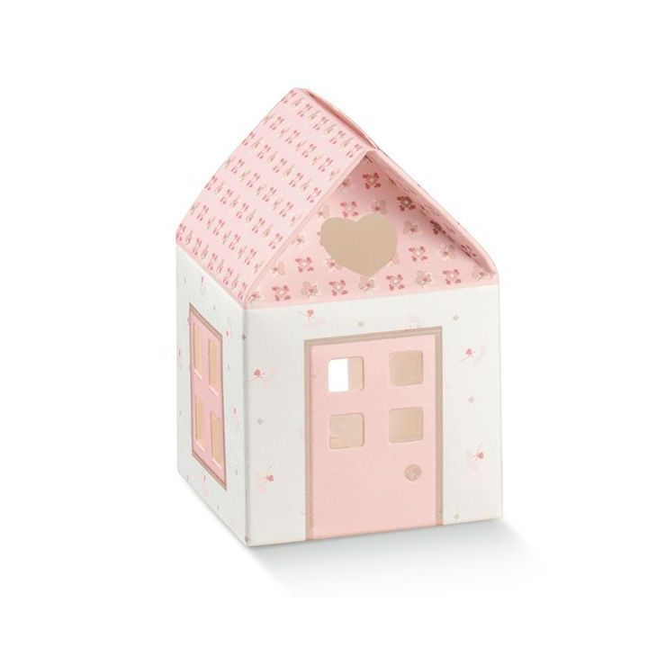 Casetta MatelassÈ Rosa 5,5 x 5,5 x 8 cm | Carin Casa