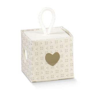Scatola In con Cordino Tortora 5 x 5 x 5 cm | Carin Casa