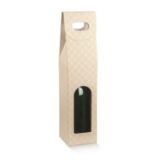 Scatola 1 Bottiglia con Maniglia F. 9 x 9 x 38,5 cm | Carin Casa