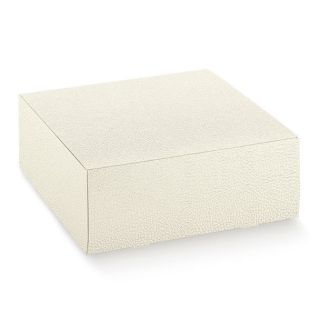 Scatola Pratica Bianco 16 x 16 x 4 cm | Carin Casa