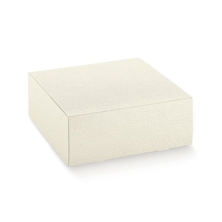 Scatola Pratica Bianco 16 x 16 x 4 cm | Carin Casa