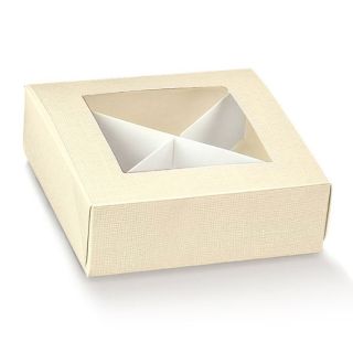 Scatola Pratica C/Fin. + Divisorio 12 x 12 x 4 cm | Carin Casa