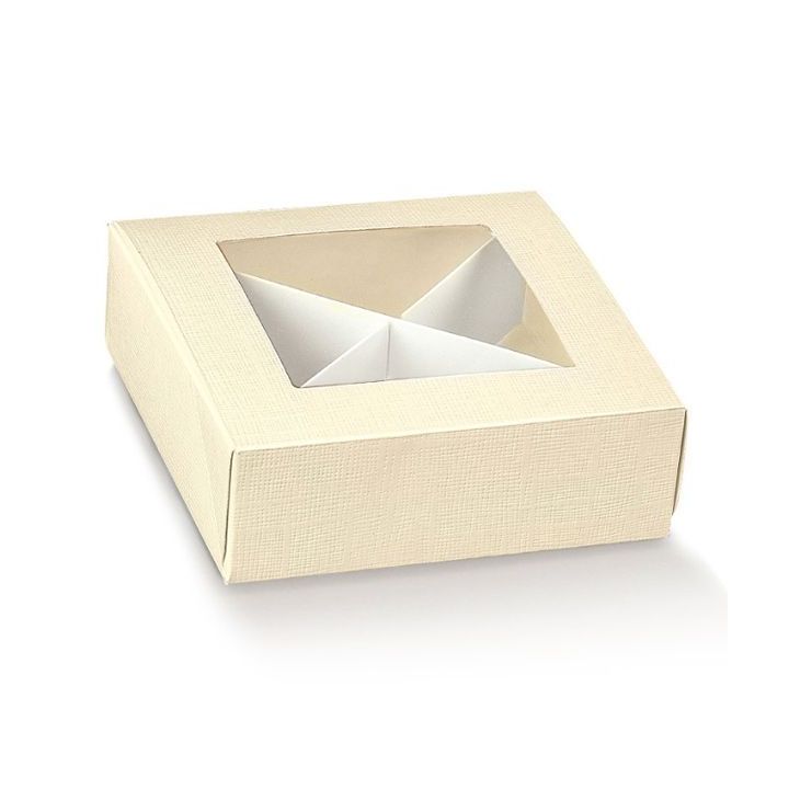 Scatola Pratica C/Fin. + Divisorio 12 x 12 x 4 cm | Carin Casa