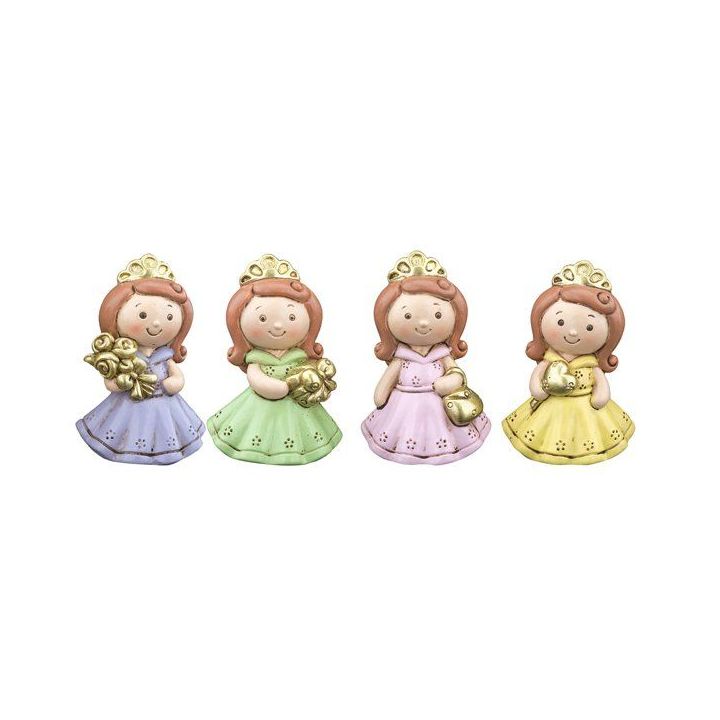 Bambolina principessa decorata con fiori