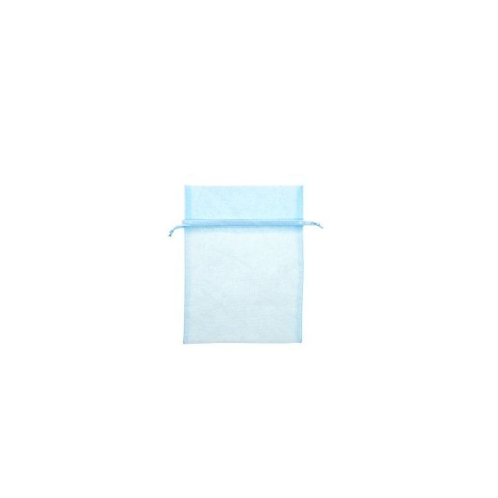 Sacchetto in organza celeste 8x10 cm