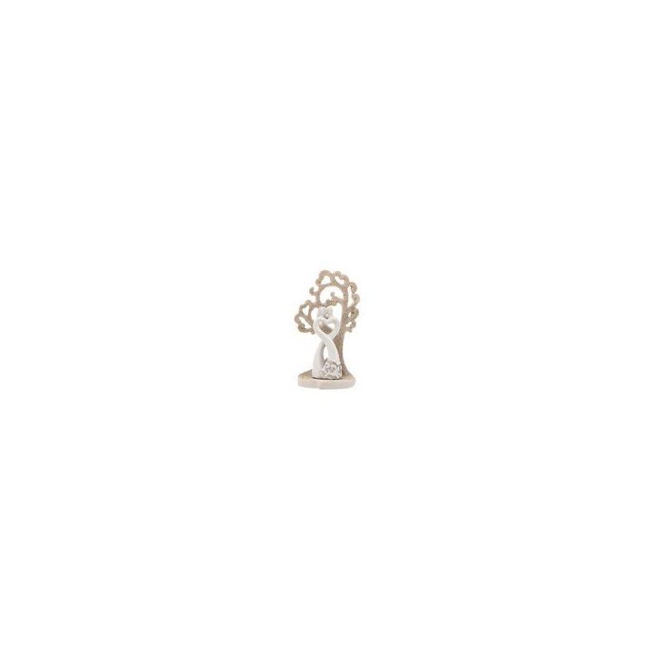 Applicazione albero della vita con coppia di sposi argento