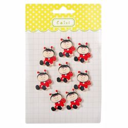 Sticker adesivo coccinella