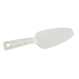 Paletta per torta bianca con cuore, lunghezza 26 cm