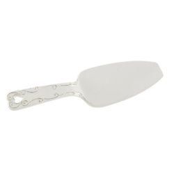 Paletta per torta bianca con cuore, lunghezza 26 cm