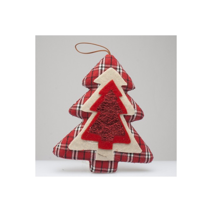 Addobbo albero Christmas rosso