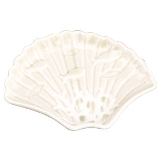 Piatto a conchiglia in porcellana bianca in confezione regalo