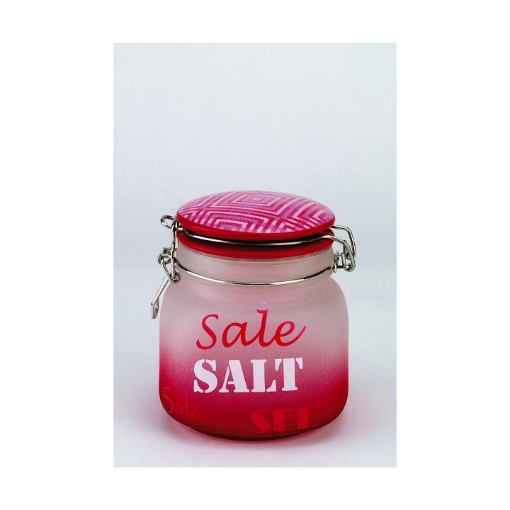 Barattolo sale rosa